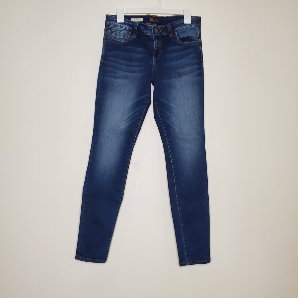 Kut from the Kloth Low Rise Toothpick Dark Blue Skinny Jeans Size 6